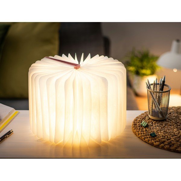 Stalinis šviestuvas LED (aukštis 2,5 cm) su tekstiliniu gaubtu Booklight – Gingko-image-4