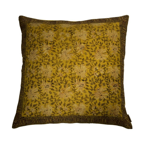 Geltona indėniška pagalvė "Dutchbone", 70 x 70 cm