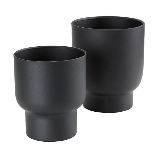 Iš metalo gėlių vazonų dangteliai 2 vnt. ø 16 cm Fulda – House Nordic-image-4
