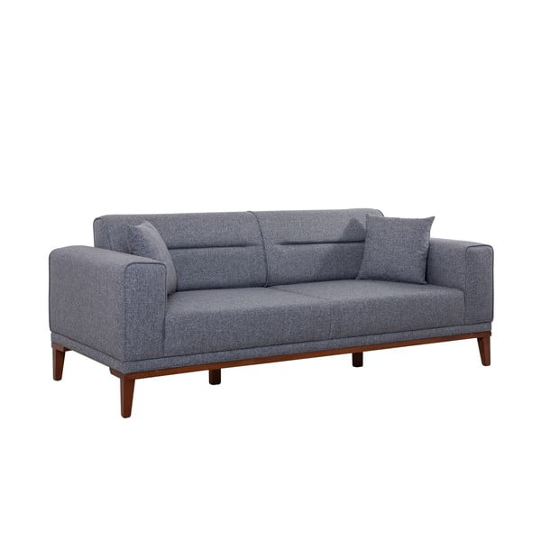 Sulankstoma sofa tamsiai pilkos spalvos 223 cm Liones – Artie-image-2