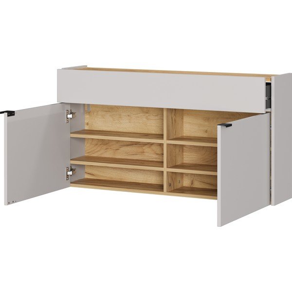 Kreminės spalvos pakabinama spintelė 110x57x22 cm Ameca – Germania-image-3