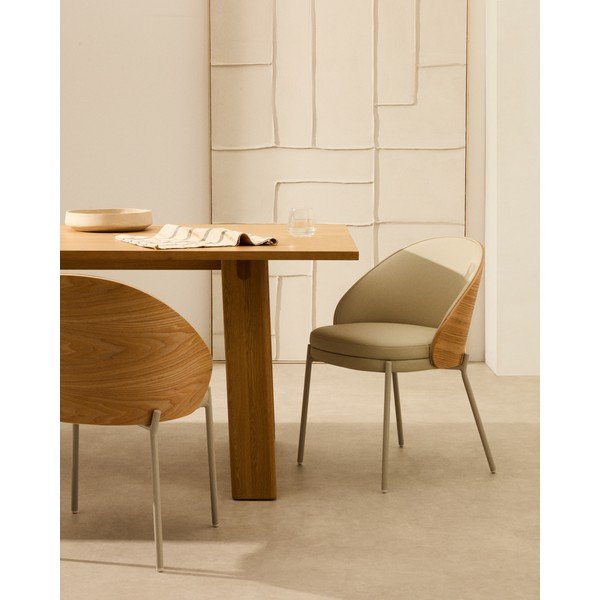 Kreminės spalvos valgomojo kėdė Eamy – Kave Home-image-1