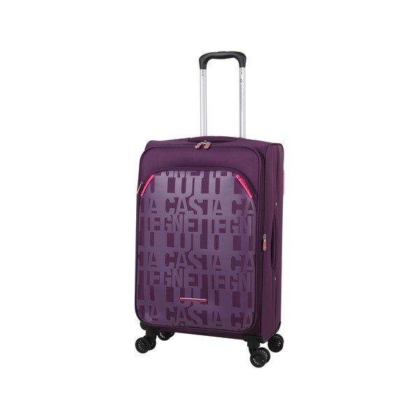 3 violetinės spalvos bagažo ant 4 ratukų rinkinys Lulucastagnette Bellatrice-image-2