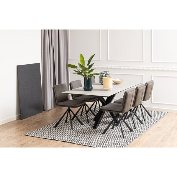 Valgomojo kėdė pilkos spalvos Flynn – Actona-image-2