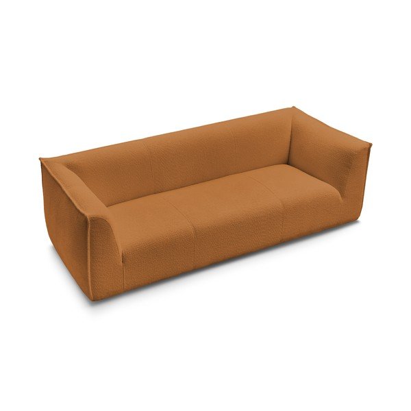 Garstyčių spalvos iš boucle sofa 242 cm Giorgia – Bobochic Paris-image-4