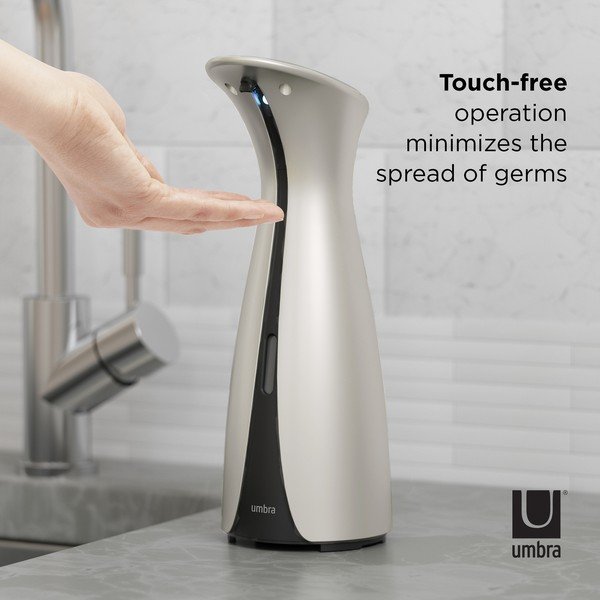 Automatinis muilo dozatorius sidabrinės spalvos 250 ml Otto – Umbra-image-1