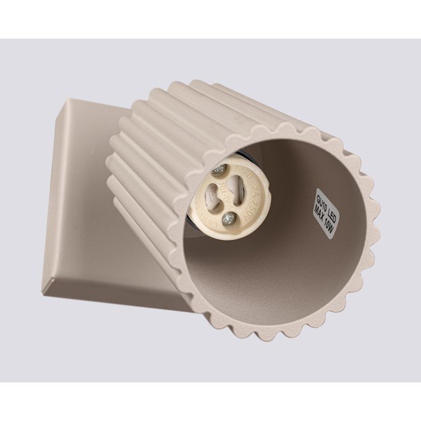 Taupe spalvos iš metalo taškinis šviestuvas 8x16 cm Gleam – Sollux-image-4