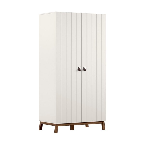 Smėlio spalvos vaikiška spinta 99x196x58 cm Sezane – Vipack