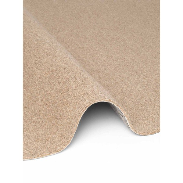 Rankų darbo natūralios spalvos iš vilnos apvalios formos kilimas ø 160 cm Puristic Knots – Elle Decoration-image-4