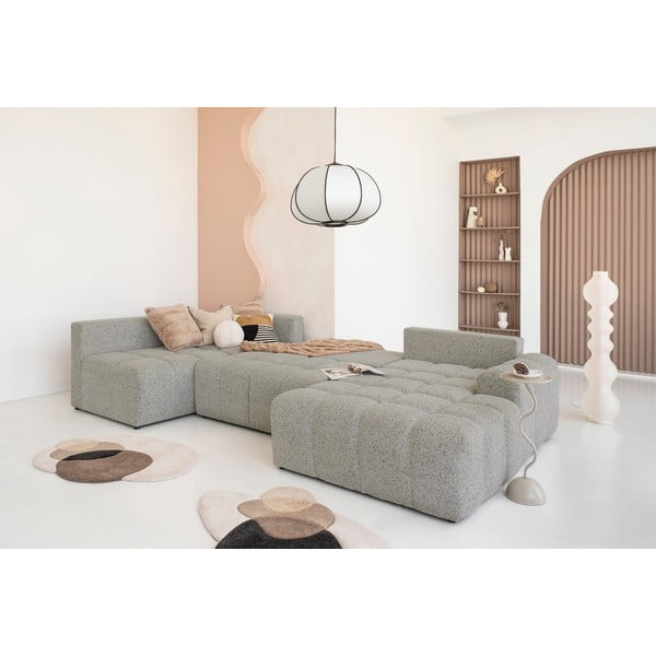 Šviesiai rudos spalvos sulankstoma/su sandėliavimo vieta modulinė kampinė sofa (su kairiuoju kampu) Lulu – Miuform-image-2