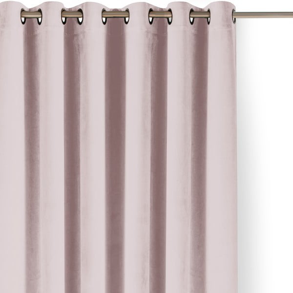 Iš velveto pritemdymas (dalinis užtemimas) užuolaida šviesiai rožinės spalvos 265x225 cm Velto – Filumi