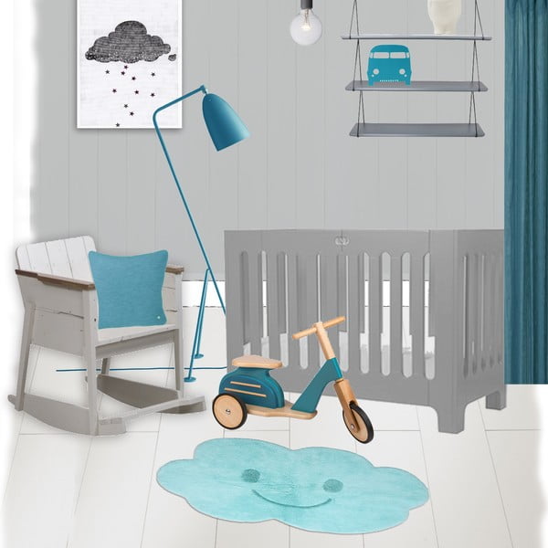 Vaikiškas mėlynas kilimas Nattiot Nimbus, 75 x 115 cm-image-3