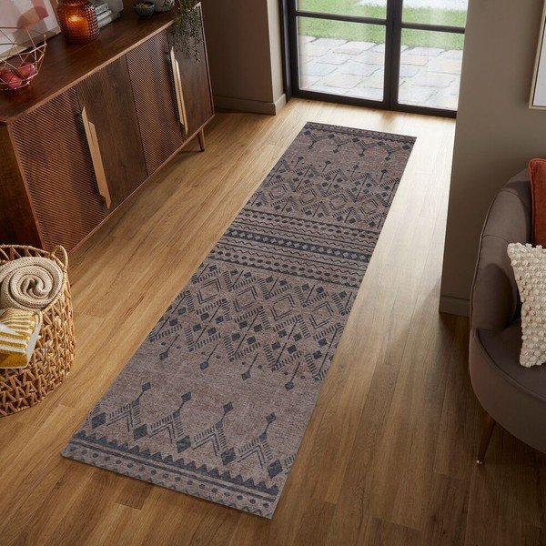 Rudas dviejų sluoksnių kilimas Flair Rugs MATCH Niko, 57 x 230 cm-image-1