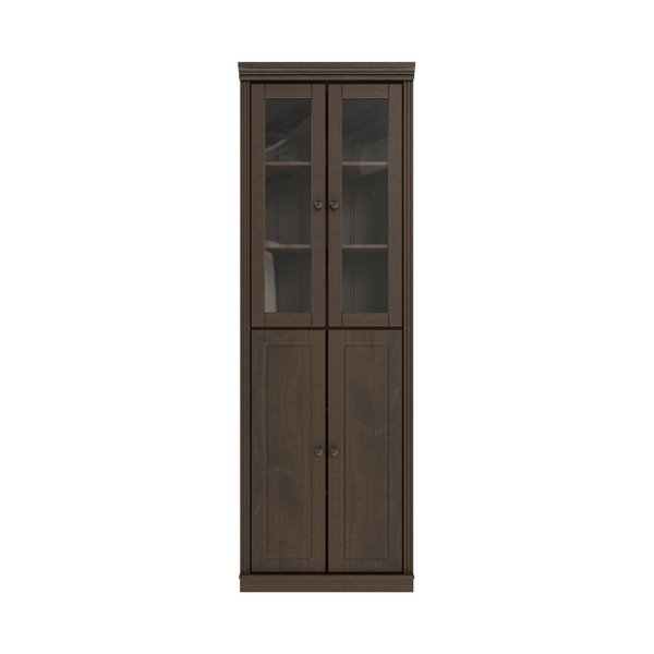 Tamsiai rudos spalvos iš pušies masyvo vitrina 74x223x37 cm Anita – Støraa