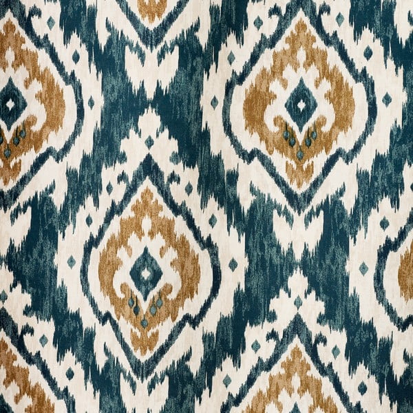 Mėlynos spalvos užuolaidos 2 vnt. 117x229 cm Suri Geo – Pineapple Elephant-image-3