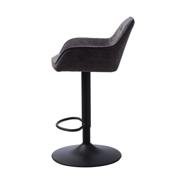 Reguliuojamo aukščio baro taburetė tamsiai pilkos spalvos Nolan – Unique Furniture-image-2