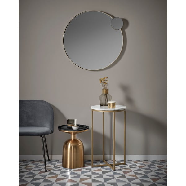 Aukso spalvos šoninis staliukas Kave Home Physic, ø 37 cm-image-1