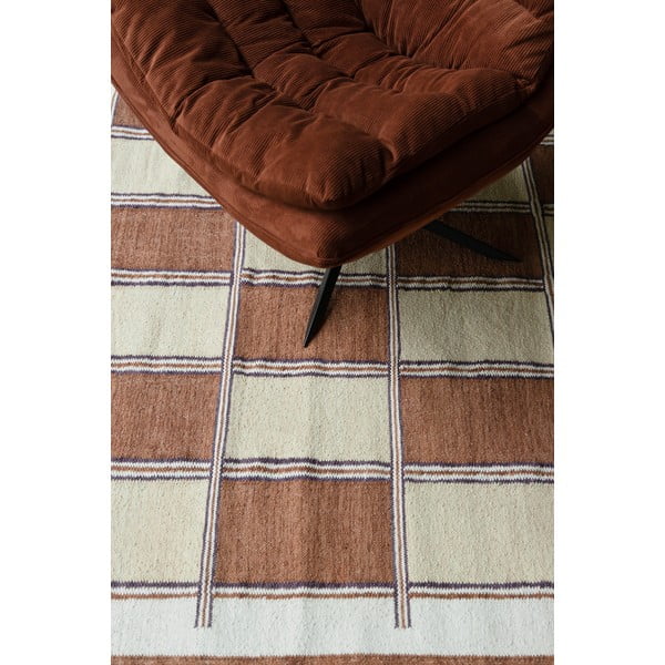 Terakotos spalvos iš medvilnės kilimas 200x300 cm Gambit – Dutchbone-image-1