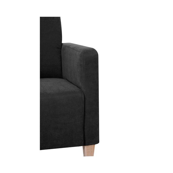 Juodas fotelis Max Winzer Milla Velor-image-2