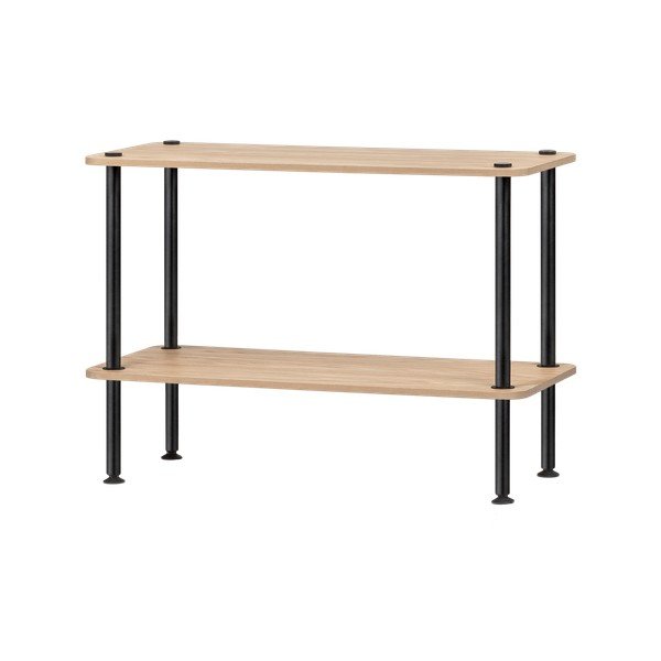 Natūralios spalvos pastatoma lentyna iš ąžuolo 80x54,5x35 cm Teidi – noo.ma