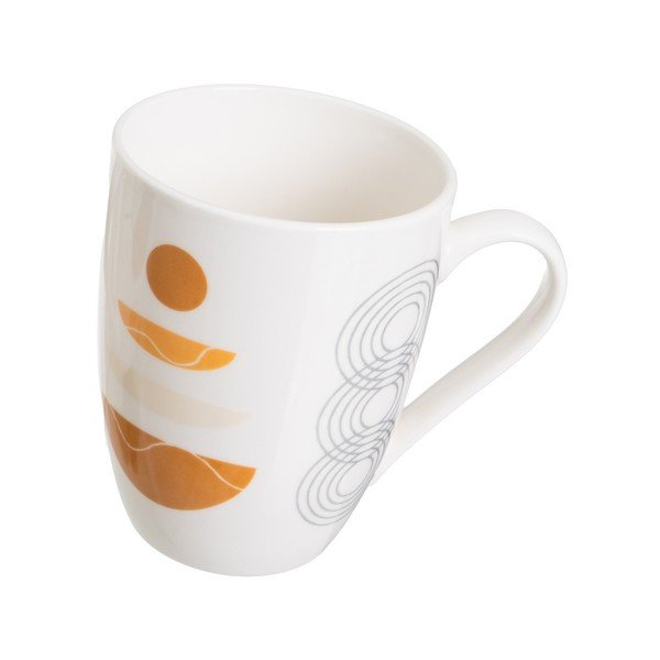Iš akmens masės puodeliai baltos spalvos 4 vnt. 350 ml Sunset – Casa Selección-image-3