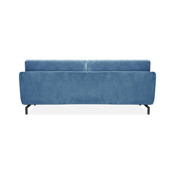 Mėlyna sofa su aksominiu užvalkalu Scandic Magic, 230 cm pločio-image-3