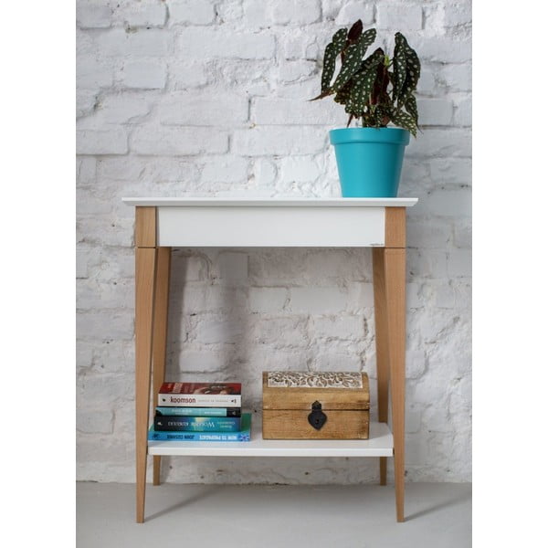 Baltas konsolinis staliukas Ragaba Mimo, plotis 65 cm-image-1