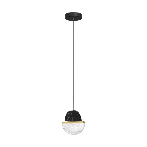 Juodos spalvos iš metalo kabantis šviestuvas LED su pritemdymo funkcija ø 16 cm Dorin – Nova Luce