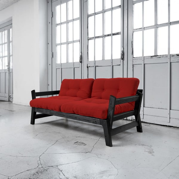 Sofa lova "Karup Step" juoda/raudona