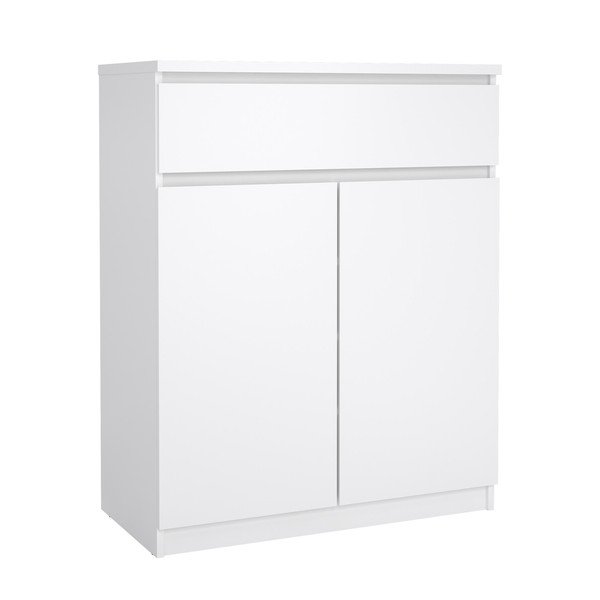 Baltos spalvos šoninė spintelė 80x100x40 cm Naia – Tvilum