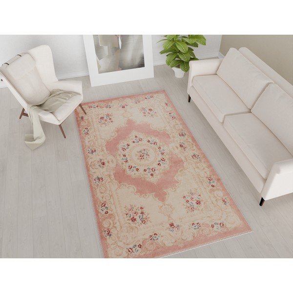 Oranžinis plaunamas kilimas 180x120 cm - Vitaus-image-1