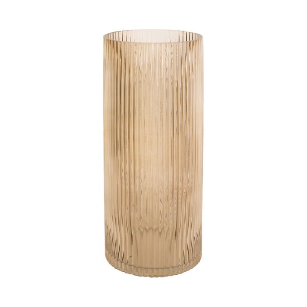 Šviesiai ruda stiklo vaza PT LIVING Allure, aukštis 30 cm