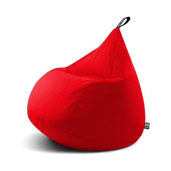 Raudonos spalvos vaikiškas sėdmaišis Drop M – So Soft?