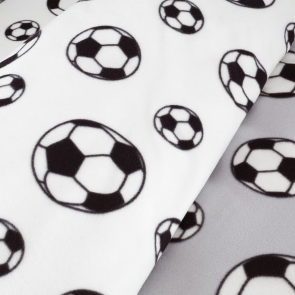 Šviesiai pilkos spalvos fleece tipo dvigulė vaikiška patalynė 200x200 cm Football – Catherine Lansfield-image-4