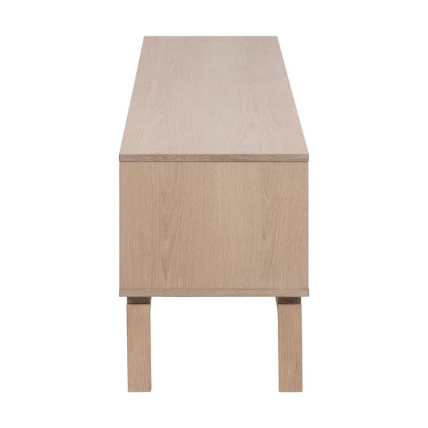 TV spintelė natūralios spalvos iš ąžuolo 160x50 cm Linley – Actona-image-4