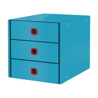 Mėlyna dėžutė su 3 stalčiais Leitz Cozy Click & Store