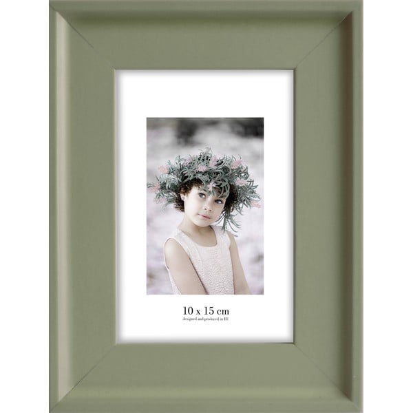 Žalias sieninis rėmelis Styler Malaga, 17 x 22 cm