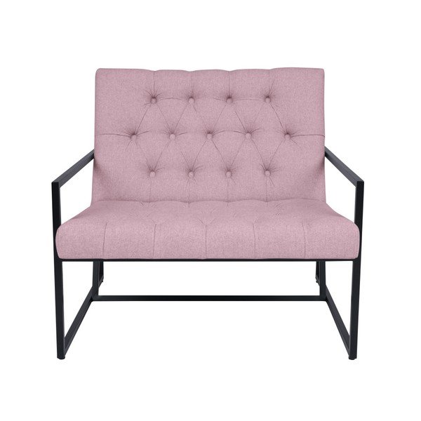 Šviesiai rožinis fotelis Mazzini Sofas Aster-image-4