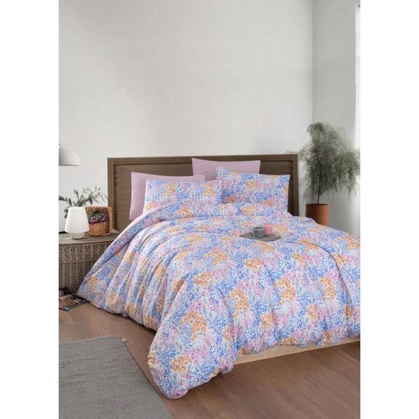 Dvigulė/itin ilga patalynė rožinės spalvos/violetinės spalvos su paklode/4 dalių 160x220 cm Colorful – Mila Home-image-2