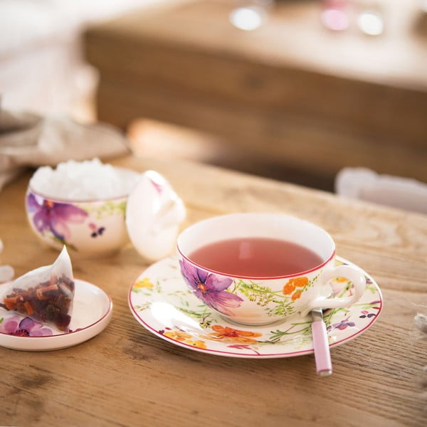 Porcelianinė lėkštutė su gėlių motyvu Villeroy & Boch Mariefleur Tea, ⌀ 16 cm-image-1