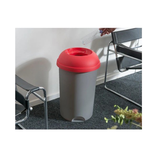 Iš plastiko atliekų konteinerio dangtis raudonos spalvos rūšiavimui – Addis-image-1