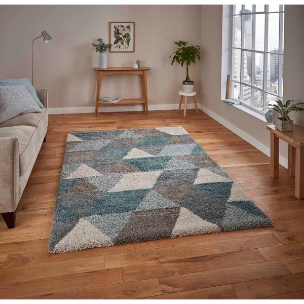 Pilkai mėlynas kilimas Think Rugs Royal Nomadic Grey &Teal, 120 x 170 cm-image-1