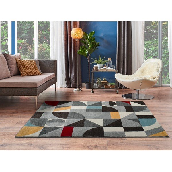 Pilkas kilimas Universal Delta Multi, 133 x 190 cm-image-1