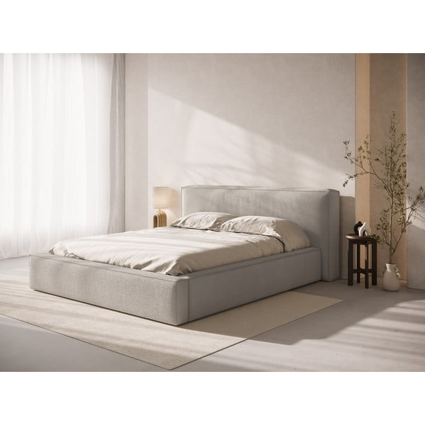 Šviesiai pilkos spalvos iš audinio galvūgalis 249x100 cm Olivia – Micadoni -image-1