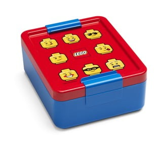 Mėlyna užkandžių dėžutė su raudonu dangteliu LEGO® Iconic