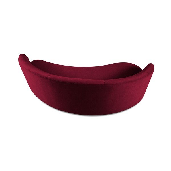 Bordo spalvos sofa su kairiuoju kampu Mazzini Sofas Debbie, 210 x 79 cm-image-3