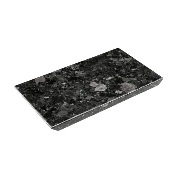 Juodo spalvos granito padėklas RGE Black Crystal, 20 x 35 cm