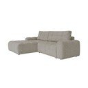 Šviesiai rudos spalvos sulankstoma/su sandėliavimo vieta modulinė kampinė sofa (su kairiuoju kampu) Lulu – Miuform