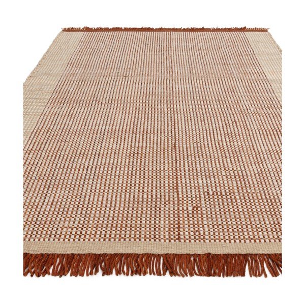 Rankų darbo iš vilnos kilimas rudos spalvos 160x230 cm Avalon – Asiatic Carpets-image-3