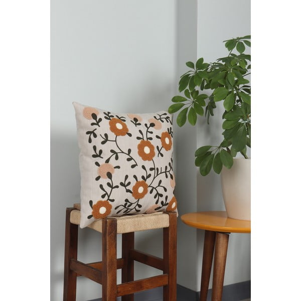 Iš lino dekoratyvinė pagalvėlė 43x43 cm Fulya – Mioli Decor-image-2